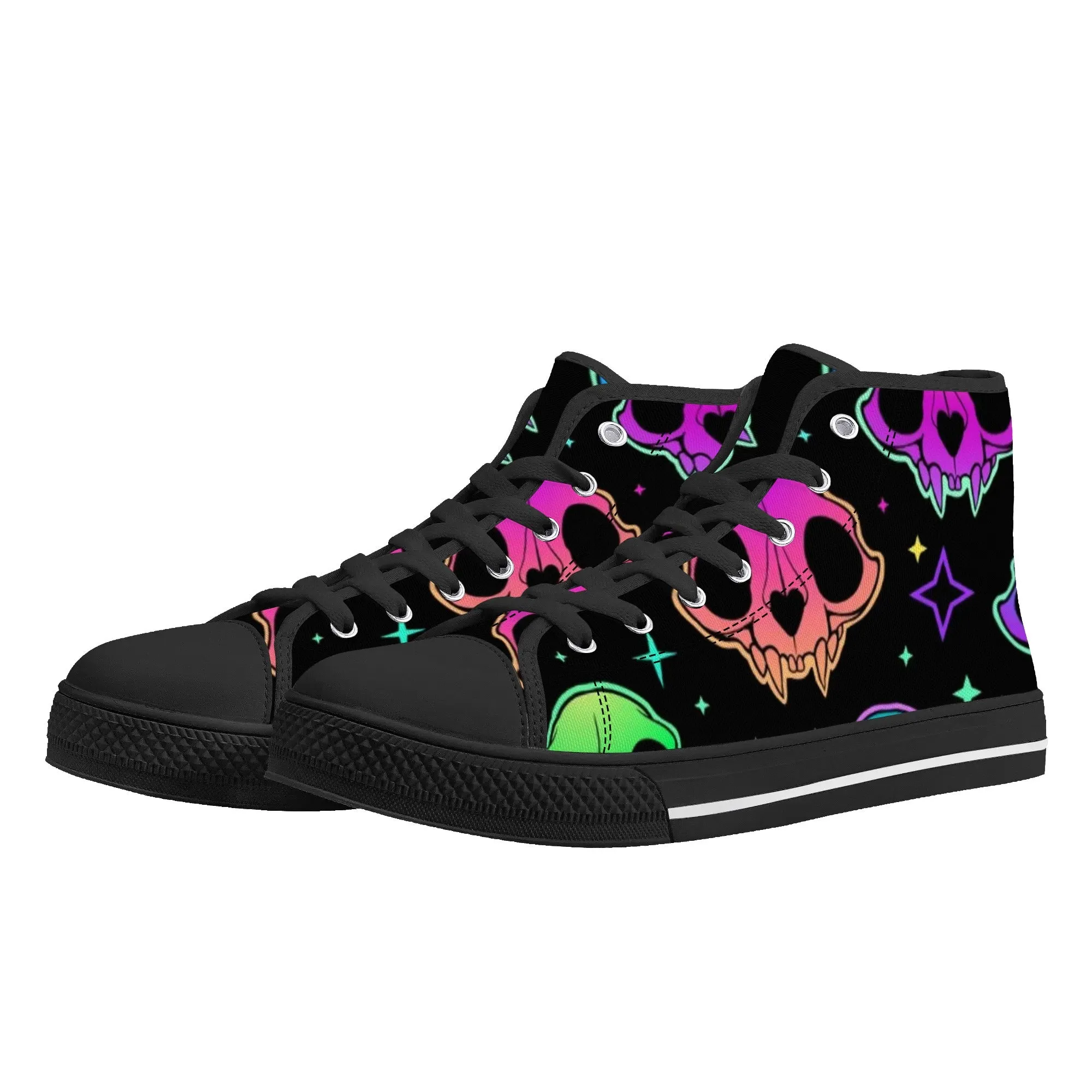 Women's shoesGothic Style High Top Canvas Shoes