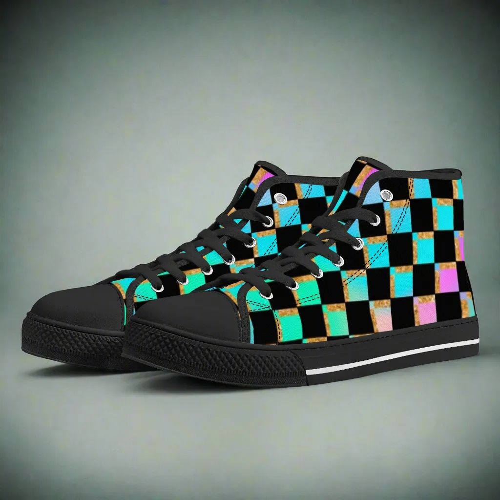 Women's shoesGothic Style High Top Canvas Shoes
