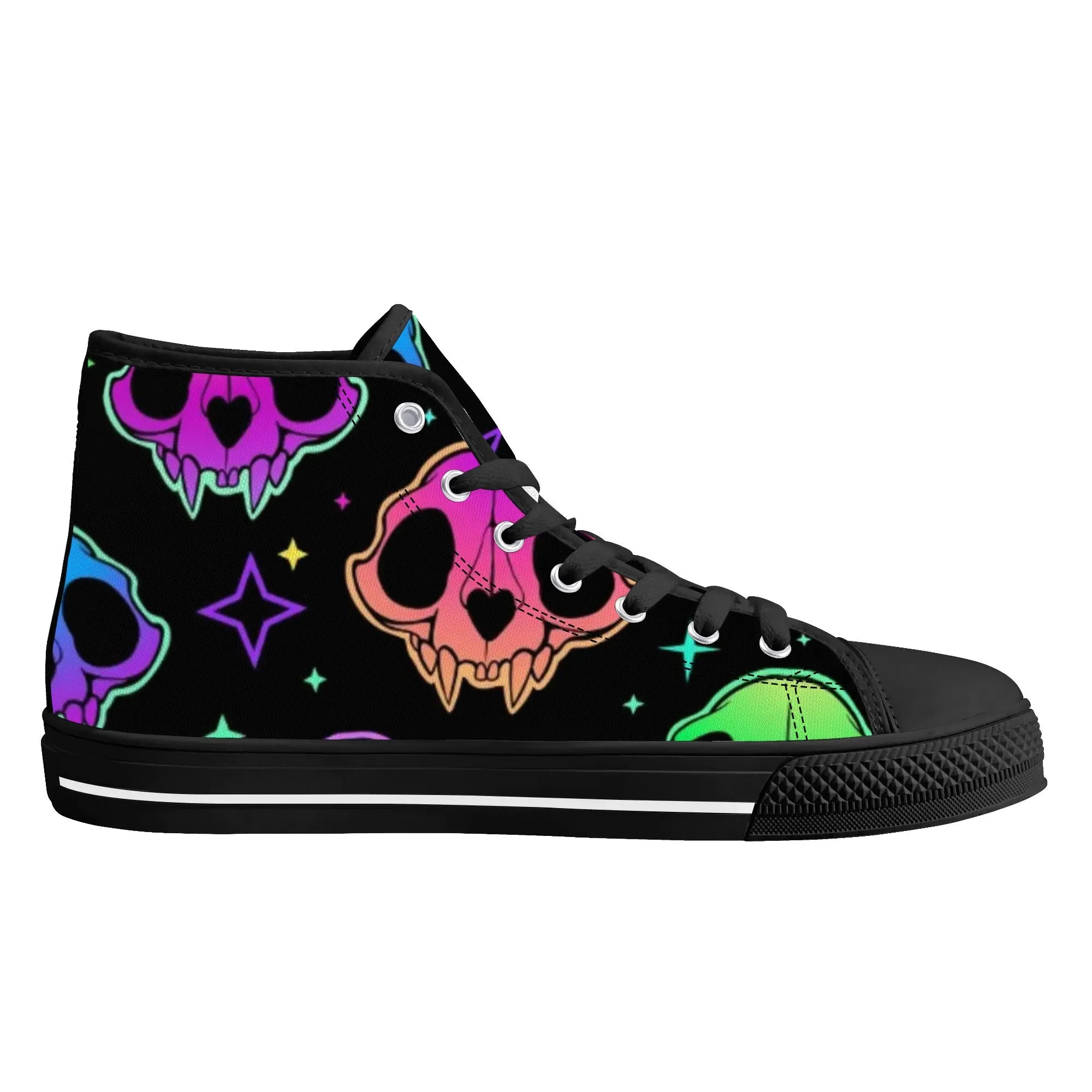 Women's shoesGothic Style High Top Canvas Shoes
