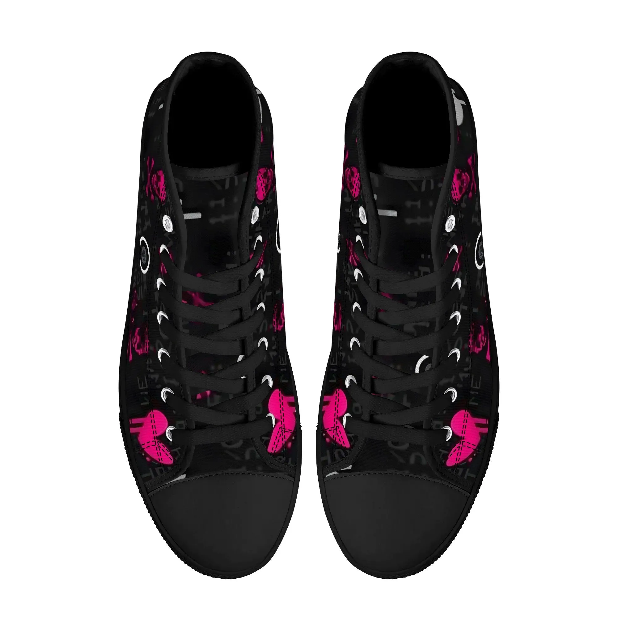 Women's shoesGothic Style High Top Canvas Shoes