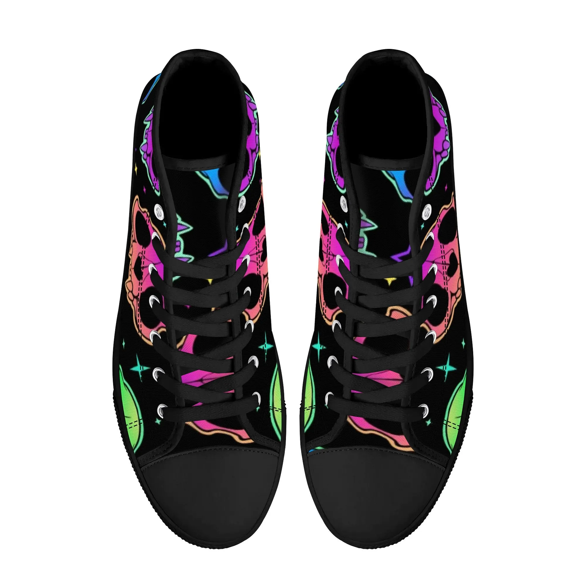 Women's shoesGothic Style High Top Canvas Shoes