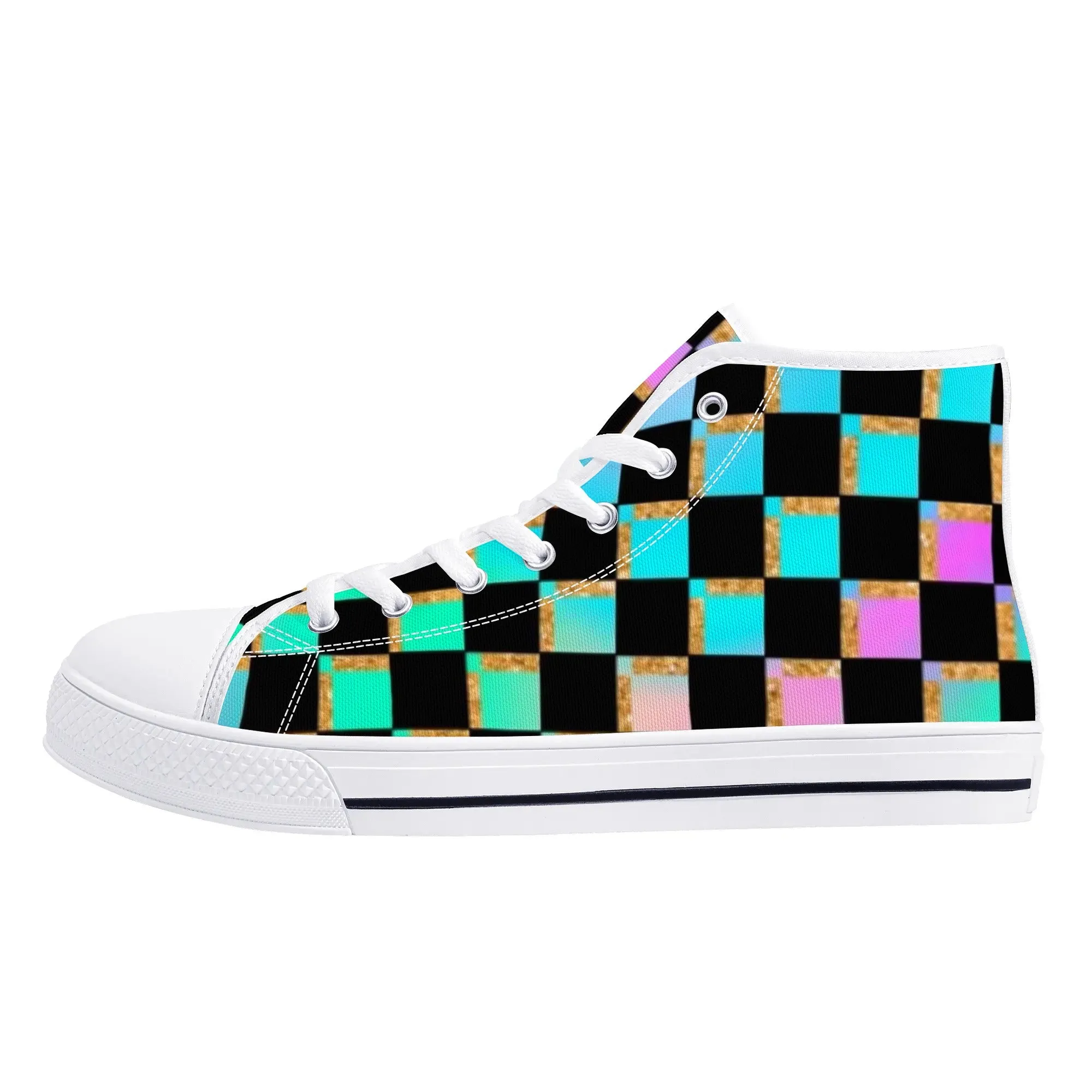 Women's shoesGothic Style High Top Canvas Shoes