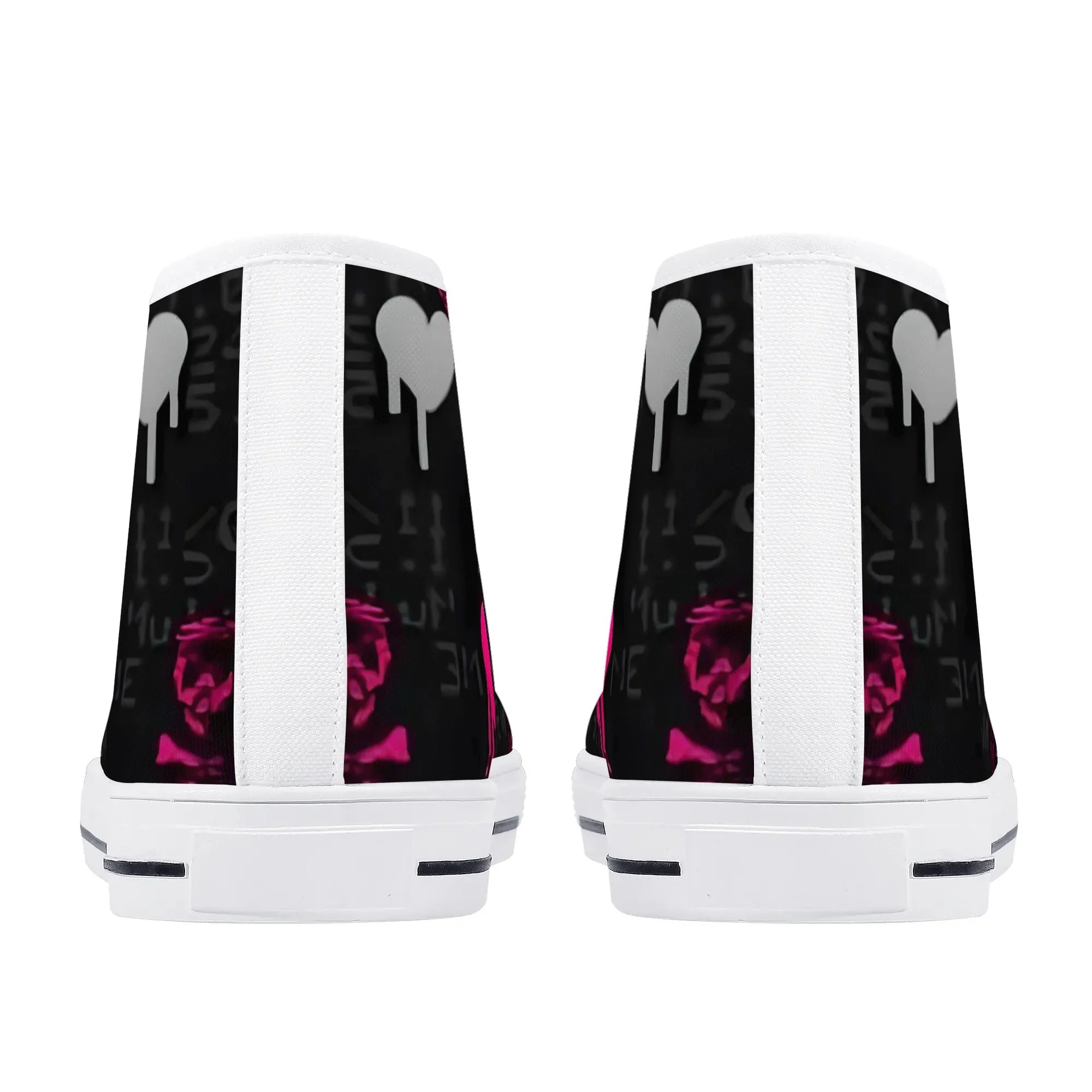 Women's shoesGothic Style High Top Canvas Shoes