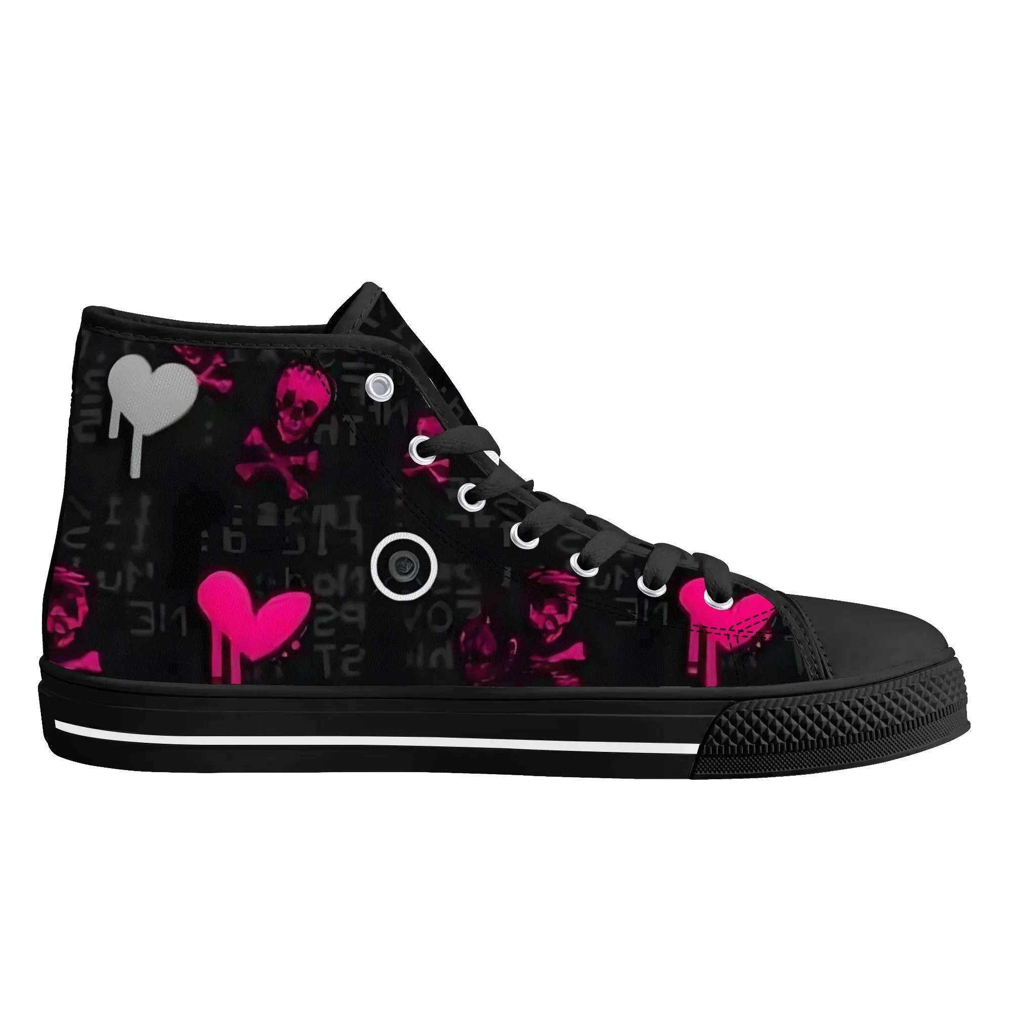 Women's shoesGothic Style High Top Canvas Shoes