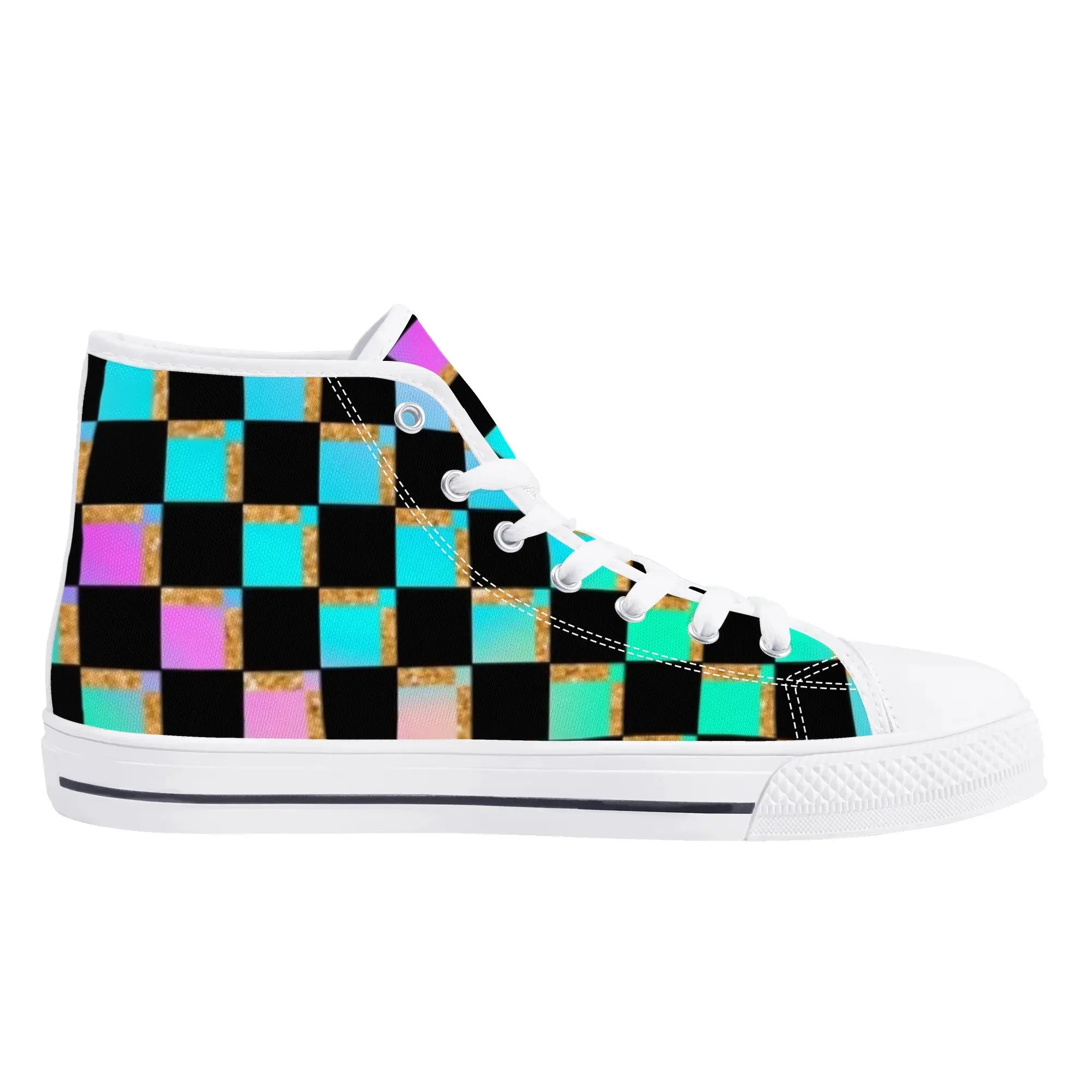 Women's shoesGothic Style High Top Canvas Shoes
