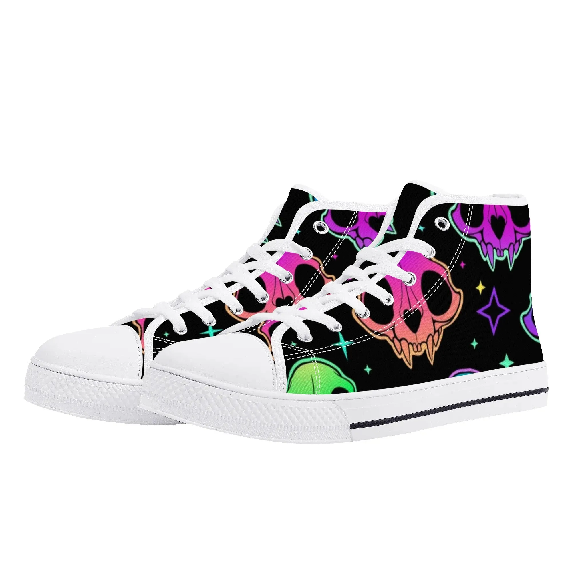 Women's shoesGothic Style High Top Canvas Shoes