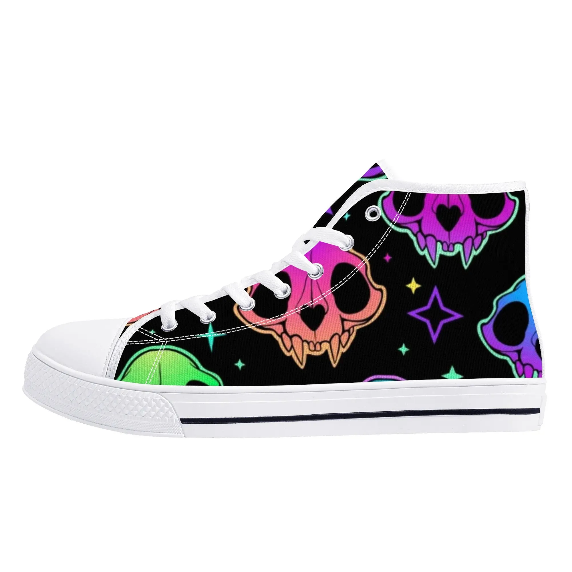 Women's shoesGothic Style High Top Canvas Shoes