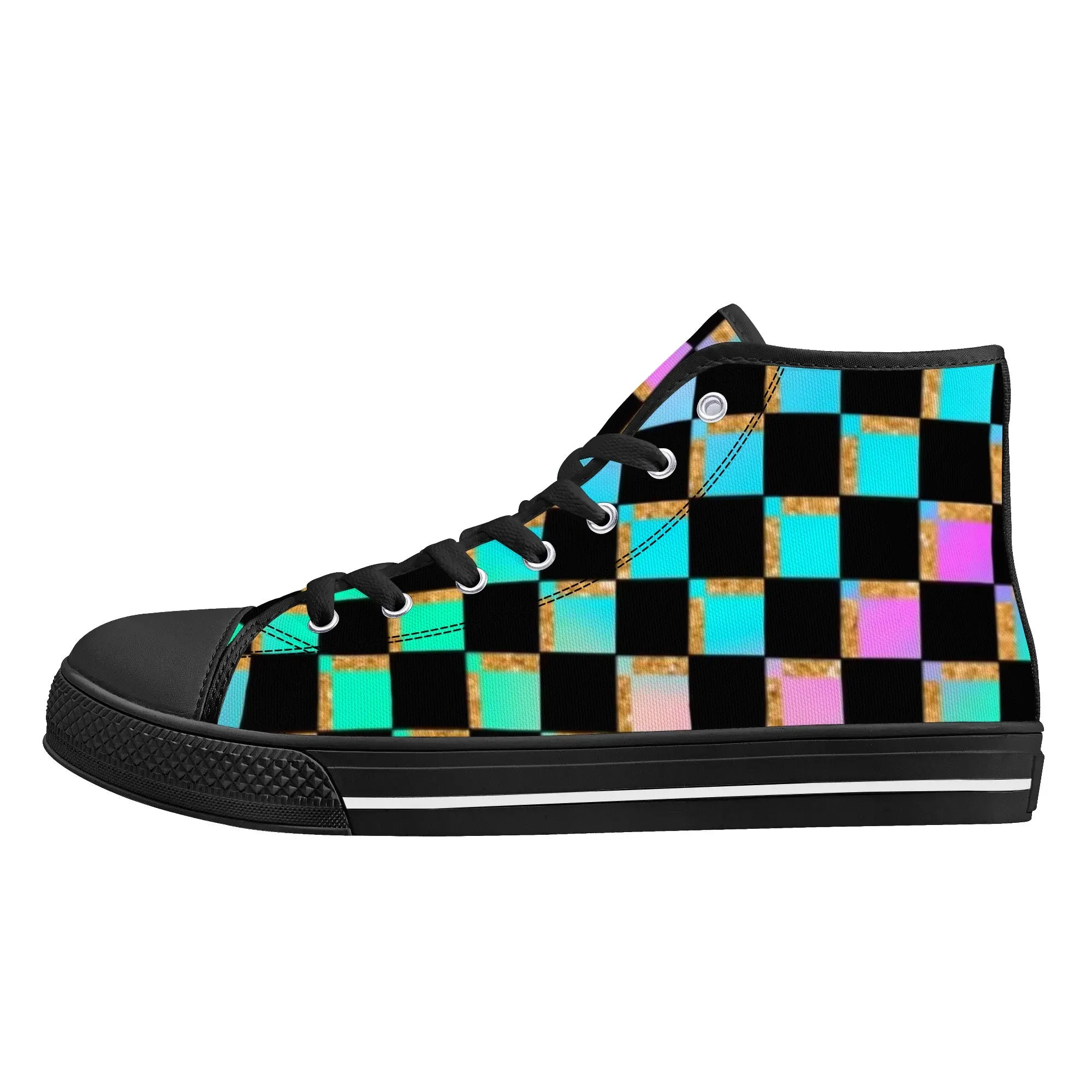 Women's shoesGothic Style High Top Canvas Shoes