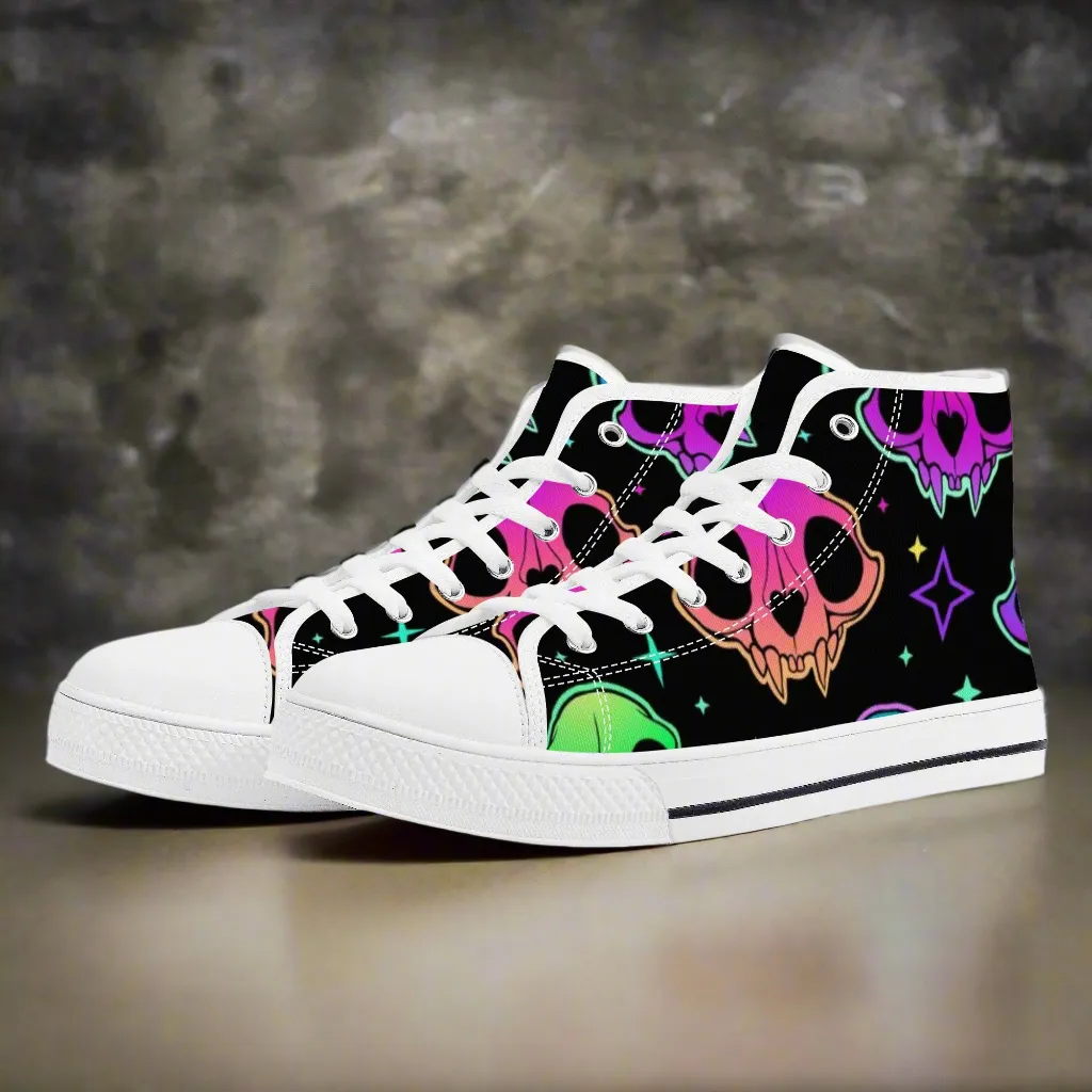 Women's shoesGothic Style High Top Canvas Shoes