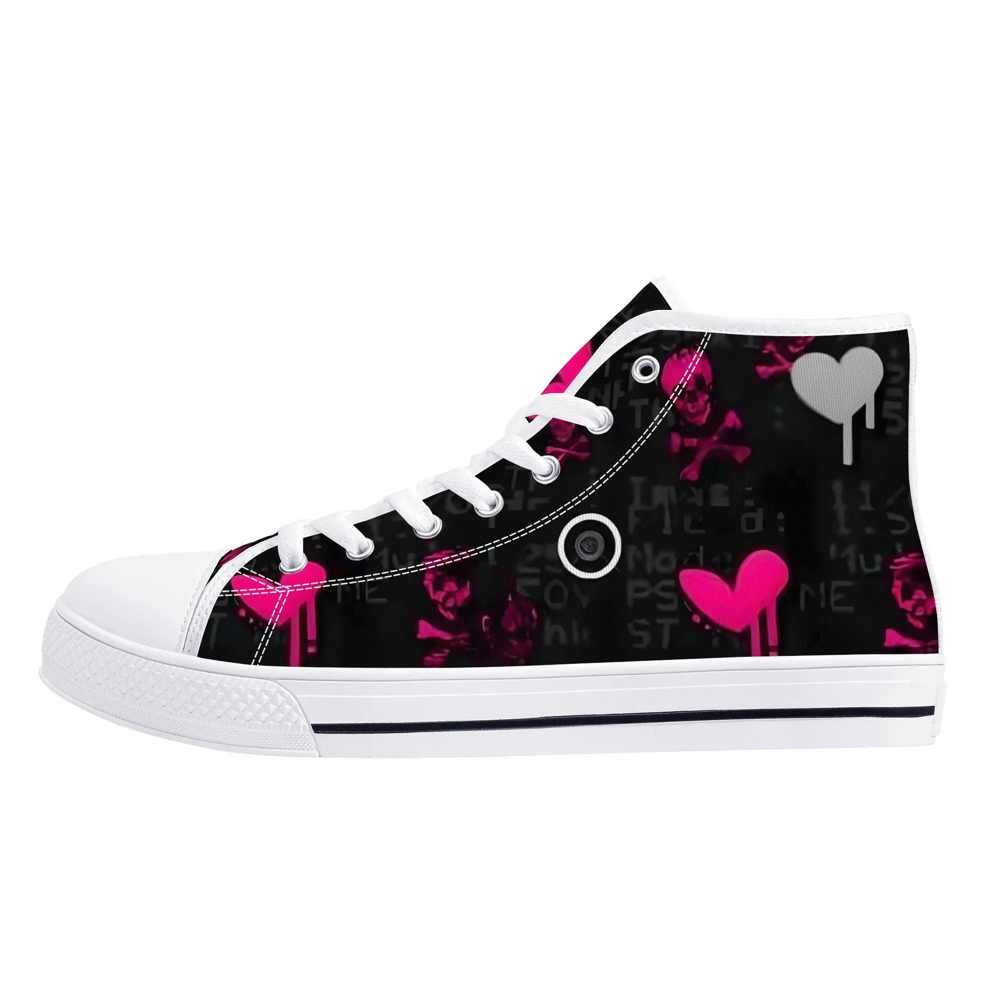 Women's shoesGothic Style High Top Canvas Shoes