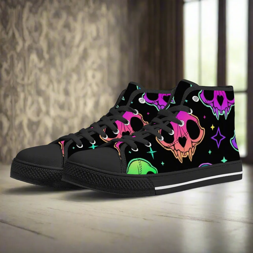 Women's shoesGothic Style High Top Canvas Shoes