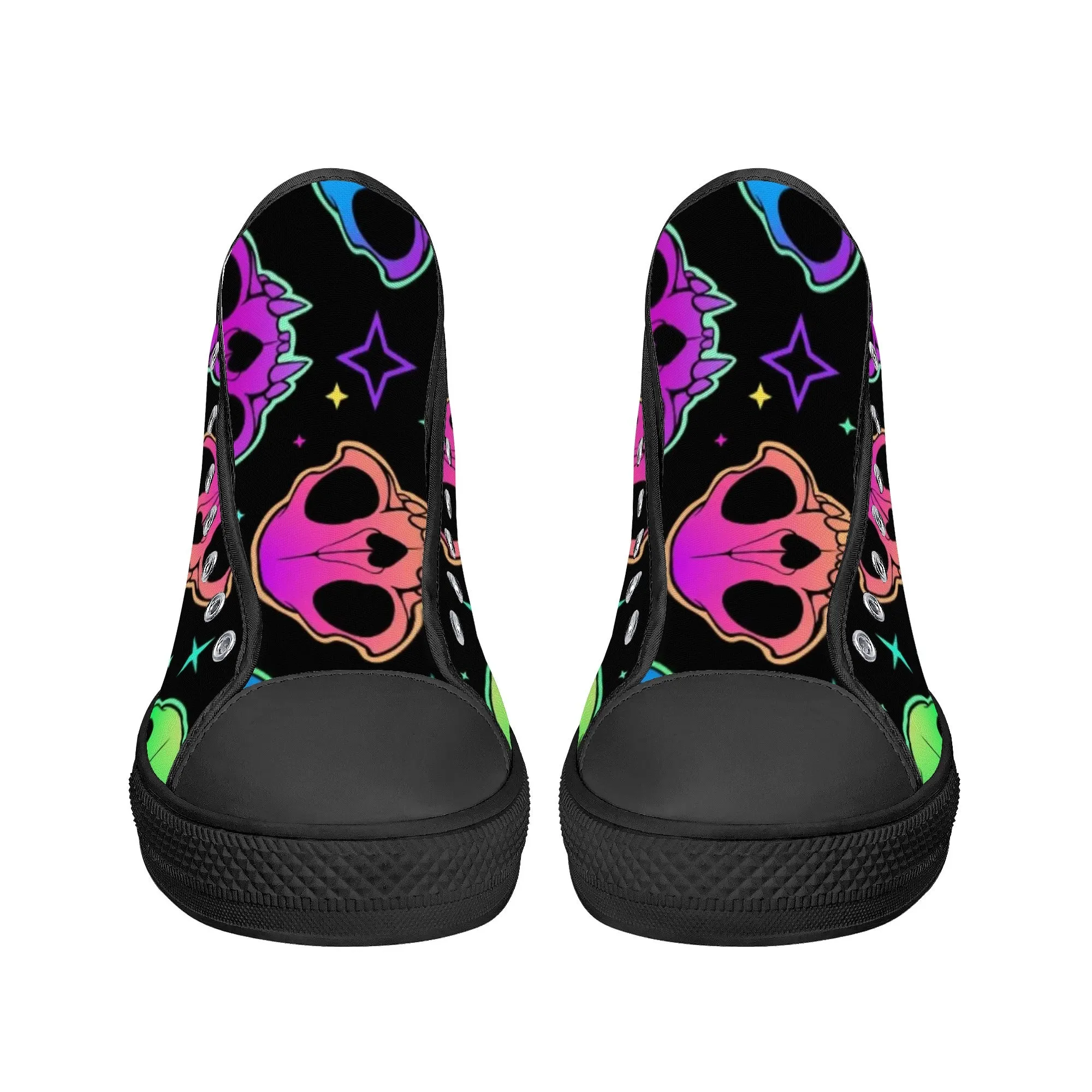 Women's shoesGothic Style High Top Canvas Shoes