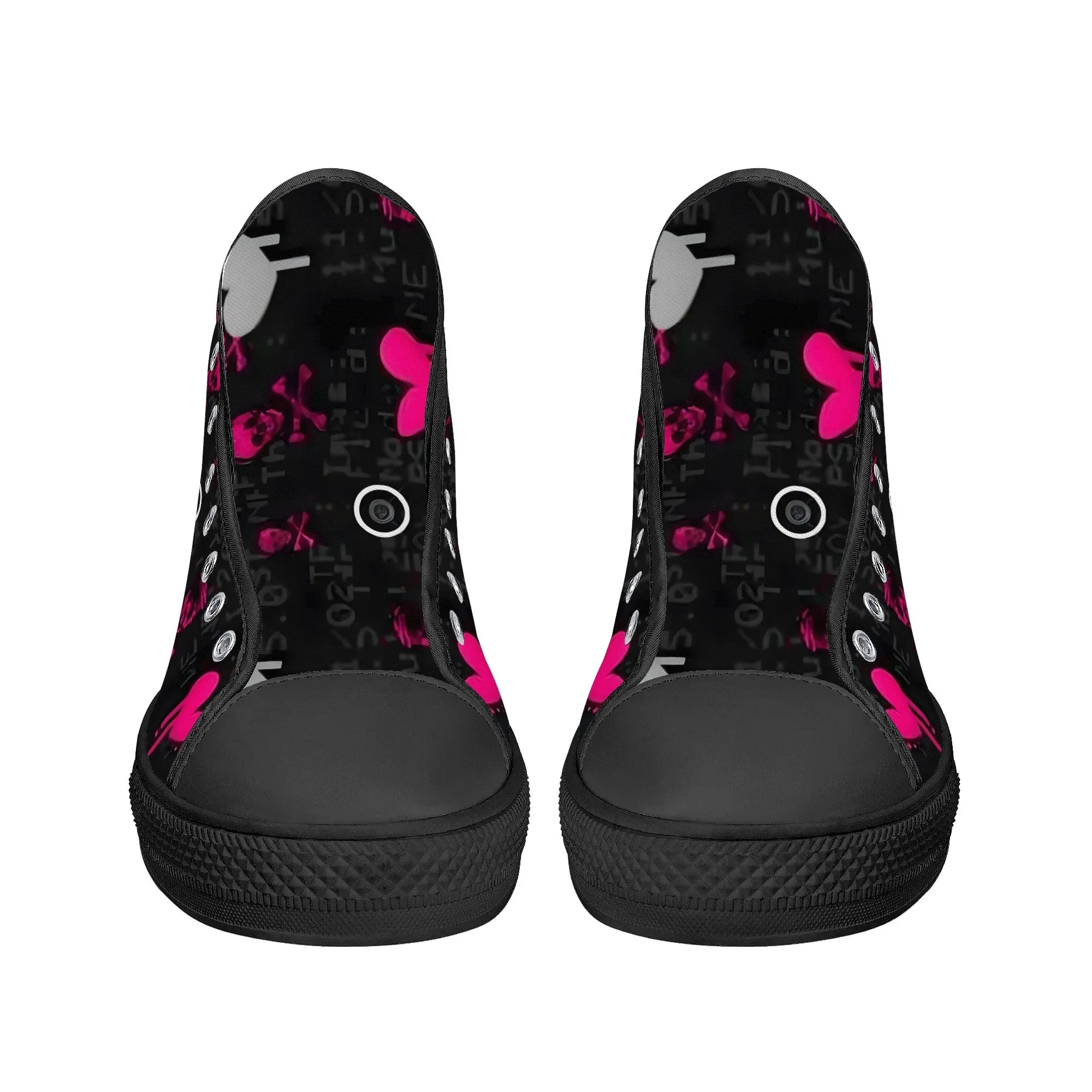 Women's shoesGothic Style High Top Canvas Shoes