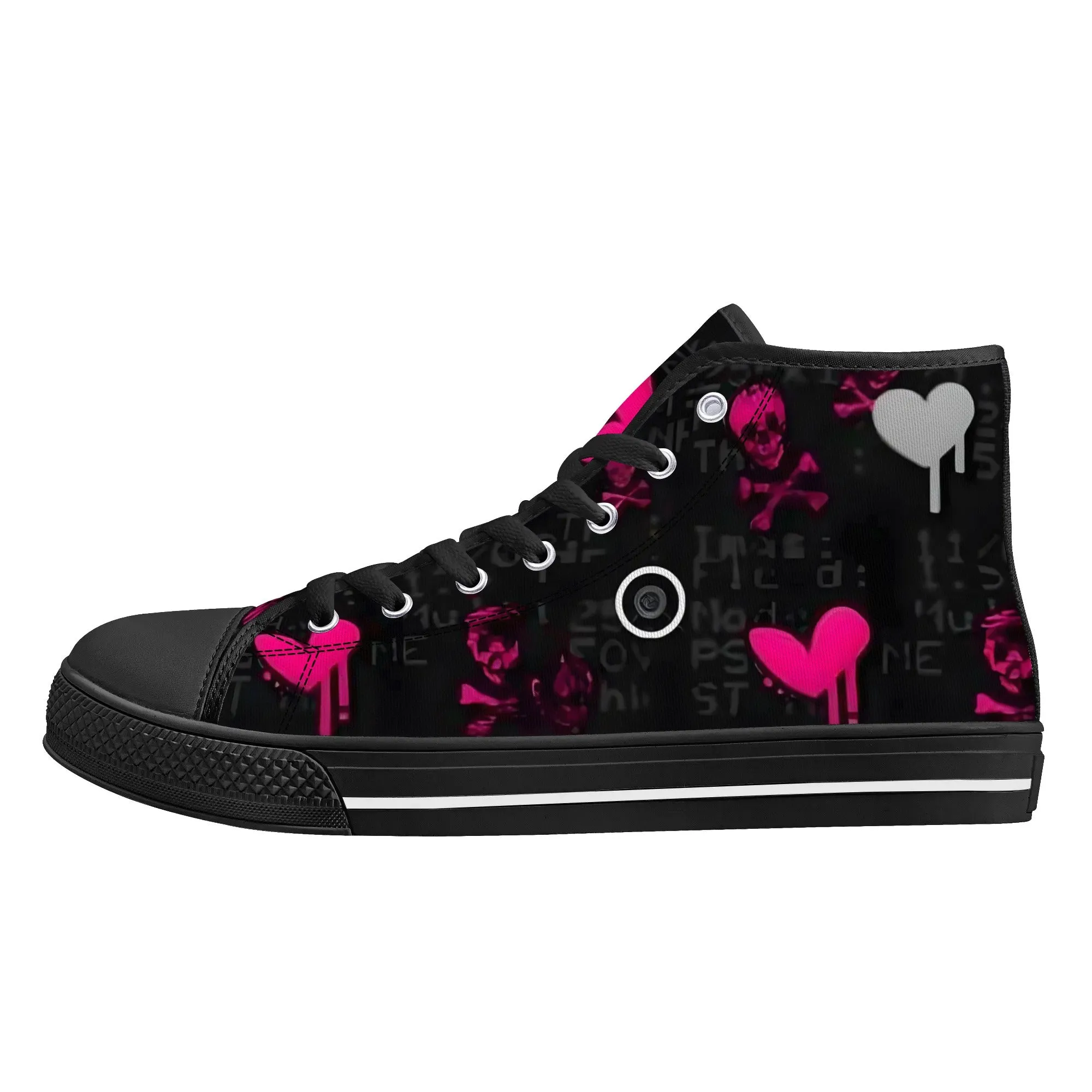 Women's shoesGothic Style High Top Canvas Shoes