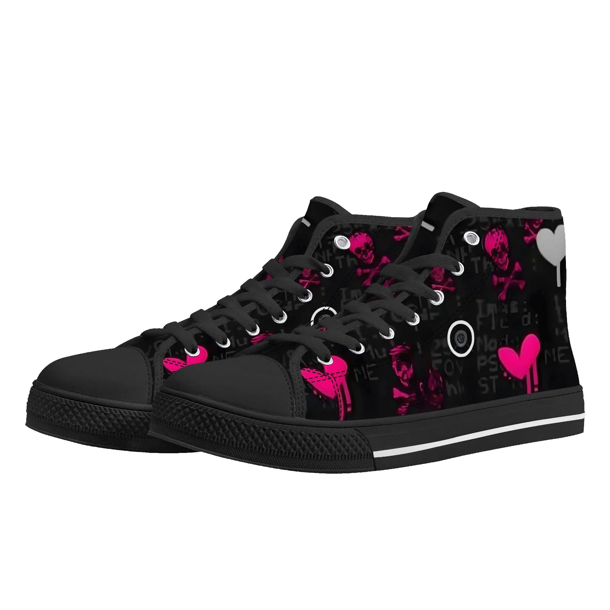 Women's shoesGothic Style High Top Canvas Shoes