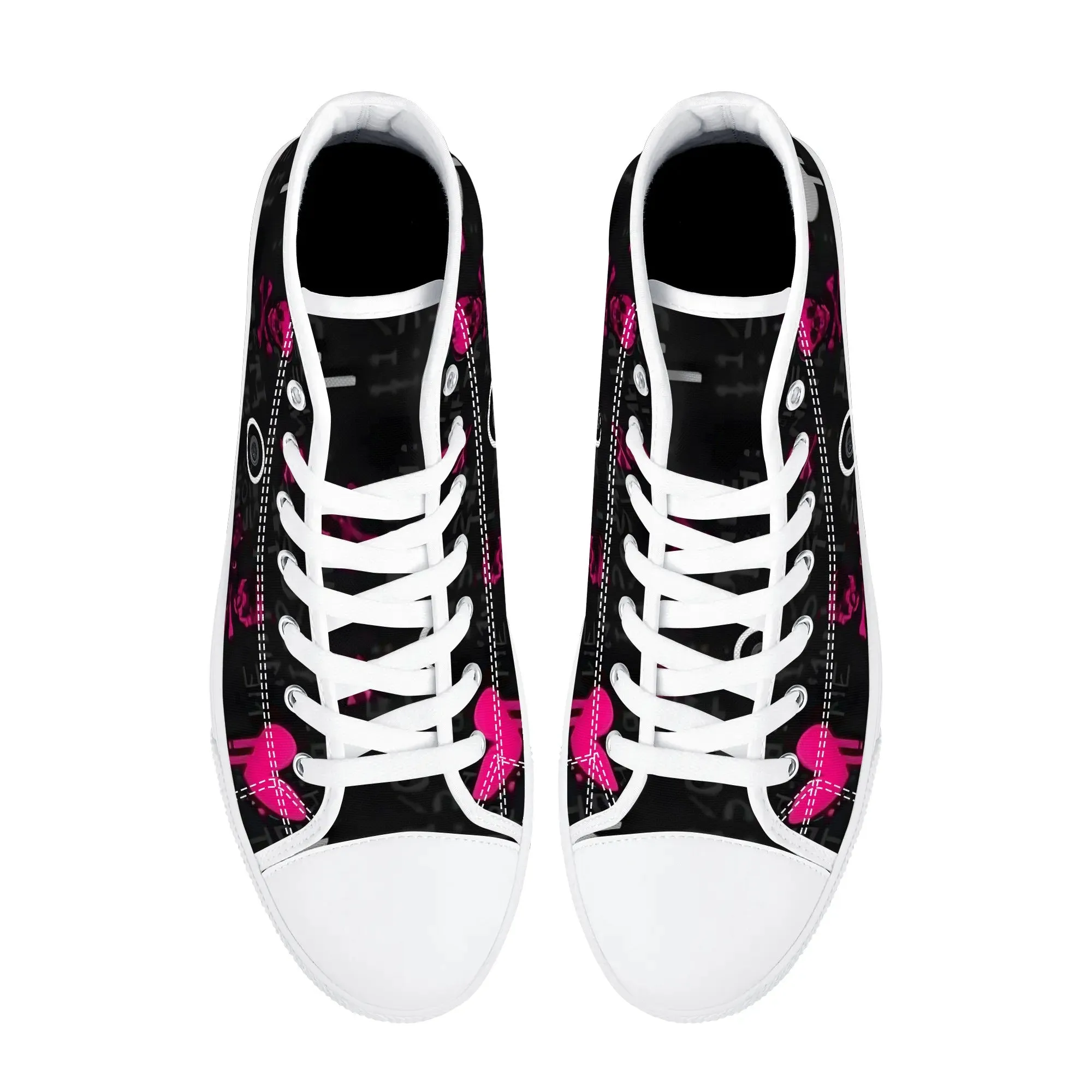 Women's shoesGothic Style High Top Canvas Shoes
