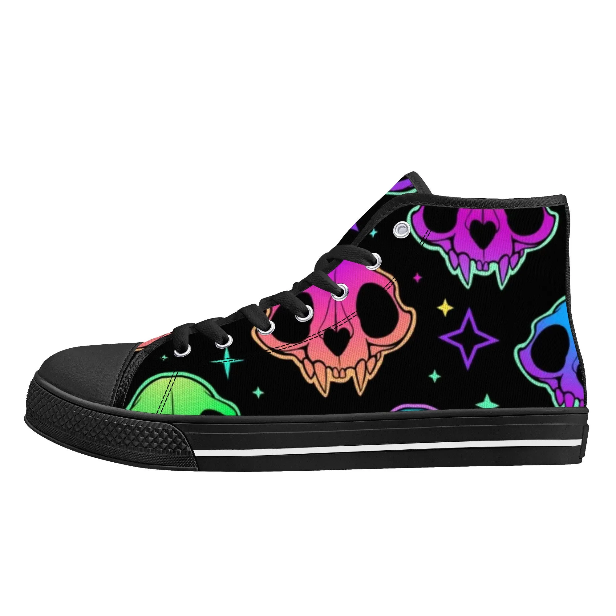 Women's shoesGothic Style High Top Canvas Shoes