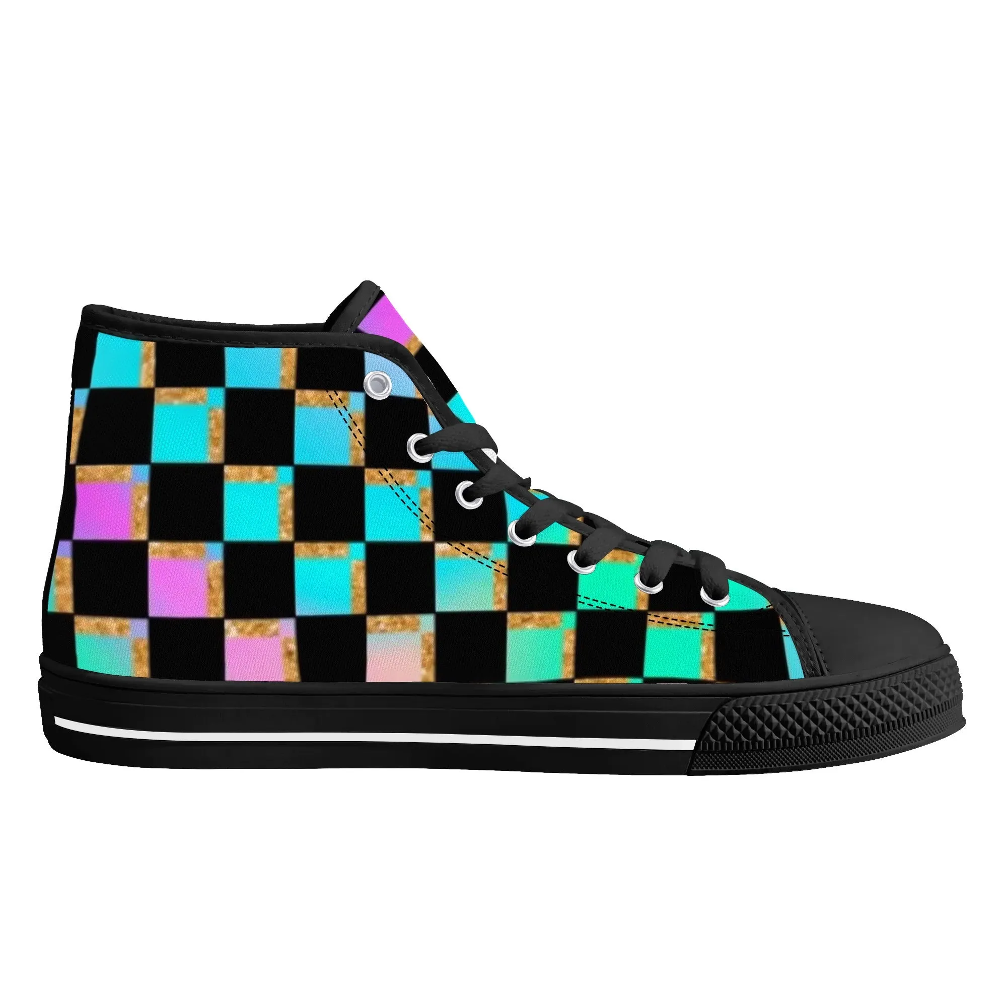Women's shoesGothic Style High Top Canvas Shoes