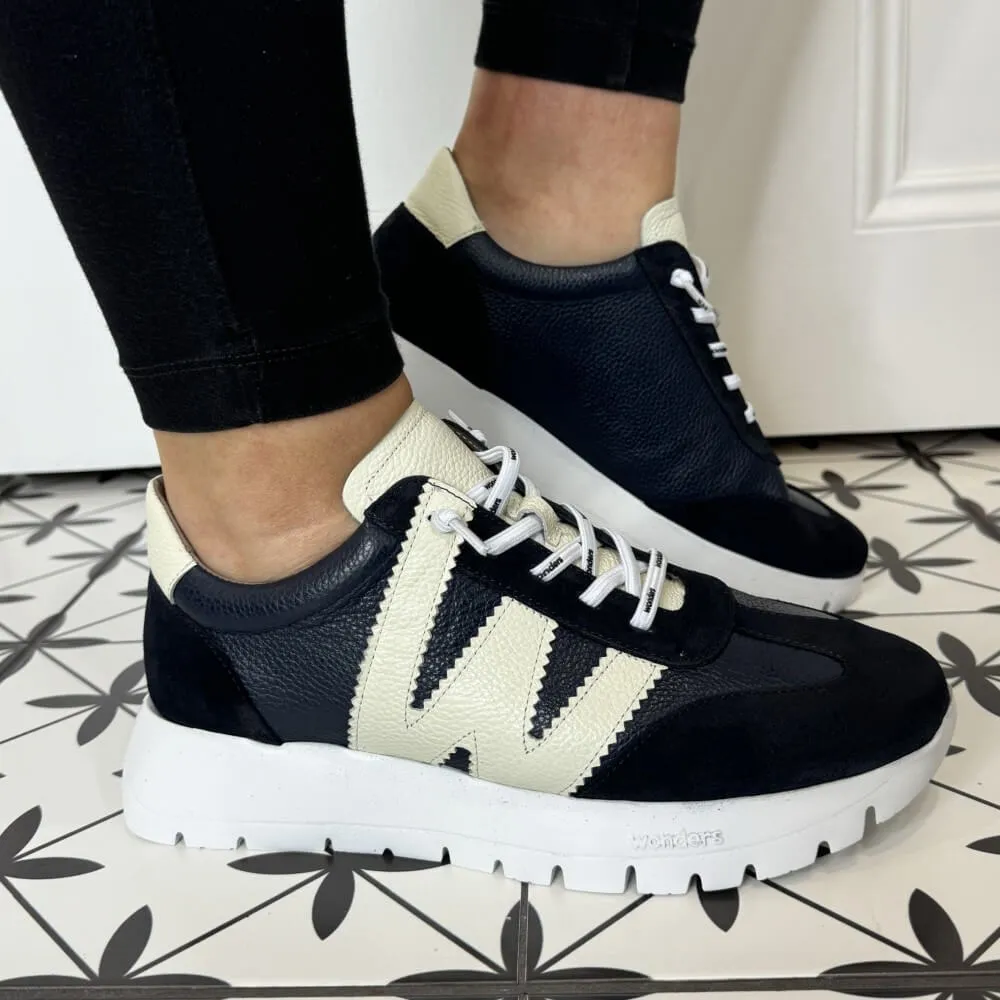 Wonders Meri Trainers A-2476-BLACK