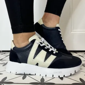 Wonders Meri Trainers A-2476-BLACK