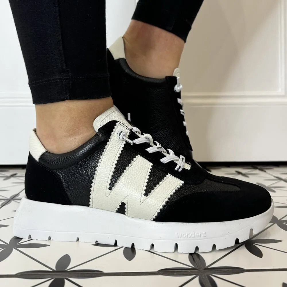 Wonders Meri Trainers A-2476-BLACK