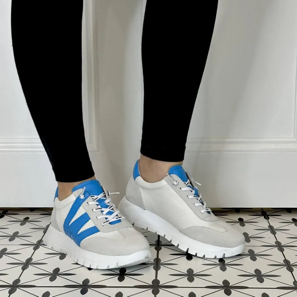 Wonders Racer Trainer A-2476 White Lagoon Blue